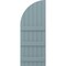 Ekena Millwork Americraft 6-Board (3 Batten) Wood Joined Board-n-Batten Shutters w/ Arch Top, ARW401BQ621X77SBH, PR ARW401BQ621X77SBH - alternate 2